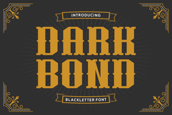 Dark Bond Font - Featured Image