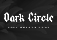 Dark Circle Font - Featured Image