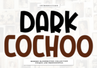 Dark Cochoo Font - Featured Image