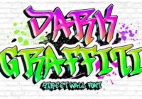 Dark Graffiti Font - Featured Image