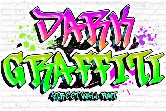 Dark Graffiti Font - Featured Image