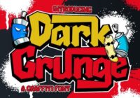 Dark Grunge Font - Featured Image