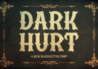 Dark Hurt Font - Featured Image