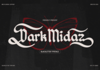 Dark Midaz Font - Featured Image