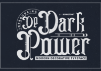 Dark Power Font - Featured Image