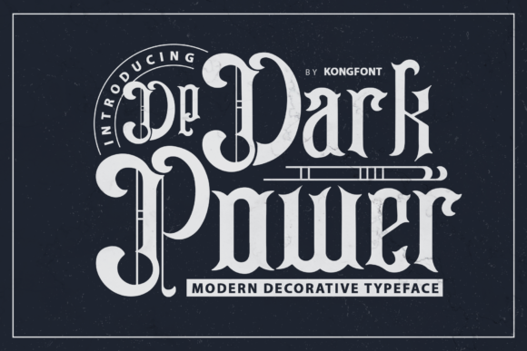 Dark Power Font - Featured Image