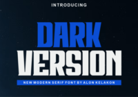 Dark Version Font - Featured Image