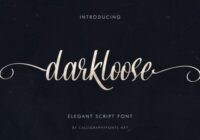 Darkloose Font - Featured Image