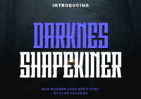Darknes Shapekiner Font - Featured Image