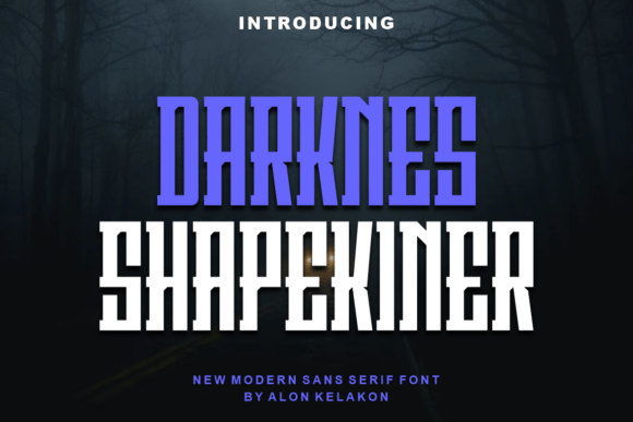 Darknes Shapekiner Font - Featured Image