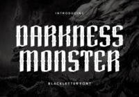 Darkness Monster Font - Featured Image