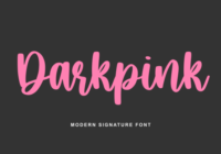 Darkpink Font - Featured Image