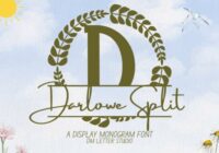 Darlowe Split Monogram Font - Featured Image