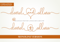 Darrel Allura Monoline Font - Featured Image