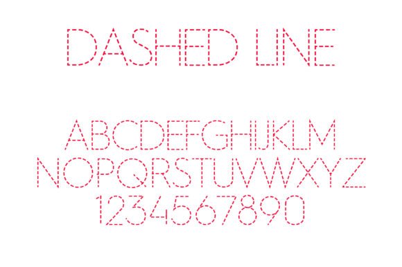 Dashed Line Font - Featured Image