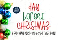 Day Before Christmas Font - Featured Image