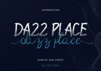 Dazz Place Font - Featured Image