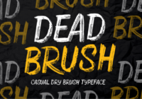 Dead Brush Font - Featured Image