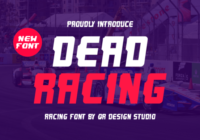 Dead Racing Font - Featured Image