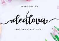 Dealova Script Font - Featured Image