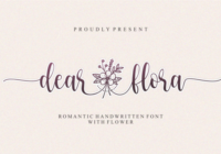 Dear Flora Font - Featured Image