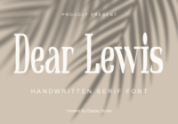Dear Lewis Font - Featured Image