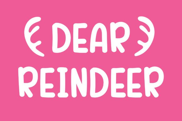 Dear Reindeer Font - Featured Image