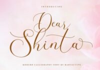 Dear Shinta Font - Featured Image