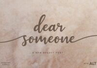 Dear Someone Font - Featured Image