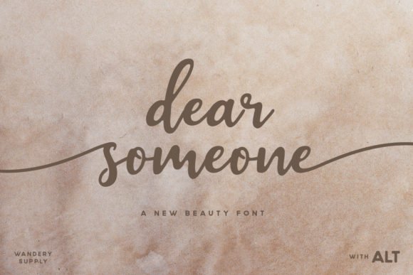 Dear Someone Font - Featured Image
