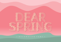 Dear Spring Font - Featured Image