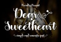 Dear Sweetheart Font - Featured Image
