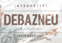 Debazneu Font - Featured Image