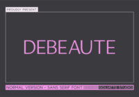 Debeaute Font - Featured Image