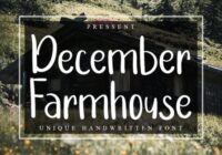 December Farmhouse Font - Featured Image