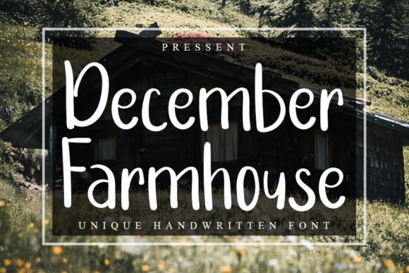 December Farmhouse Font - Featured Image