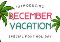 December Vacation Font - Featured Image