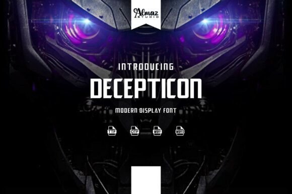 Decepticon Font - Featured Image