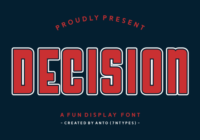 Decision Font - Featured Image