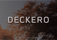 Deckero Font - Featured Image