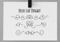 Decor Leaf Dingbat Font - Featured Image