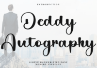 Deddy Autography Font - Featured Image