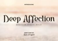 Deep Affection Font - Featured Image