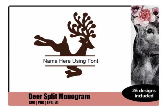 Deer Split Monogram Font - Featured Image