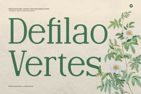 Defilao Vertes Font - Featured Image