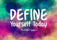 Define Yourself Today Font - Featured Image