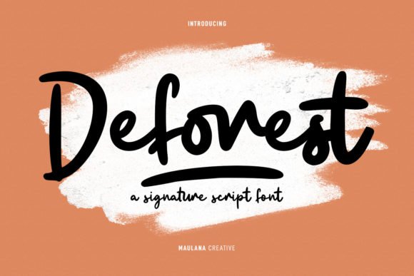 Deforest Font - Featured Image