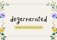 Degenerated Font - Featured Image
