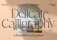 Delicate Calligraphy Font - Featured Image