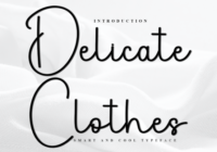 Delicate Clothes Font - Featured Image